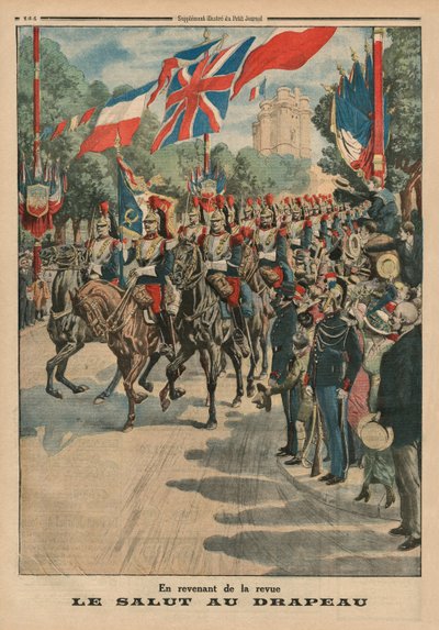 Saluting the colours, back cover illustration from 